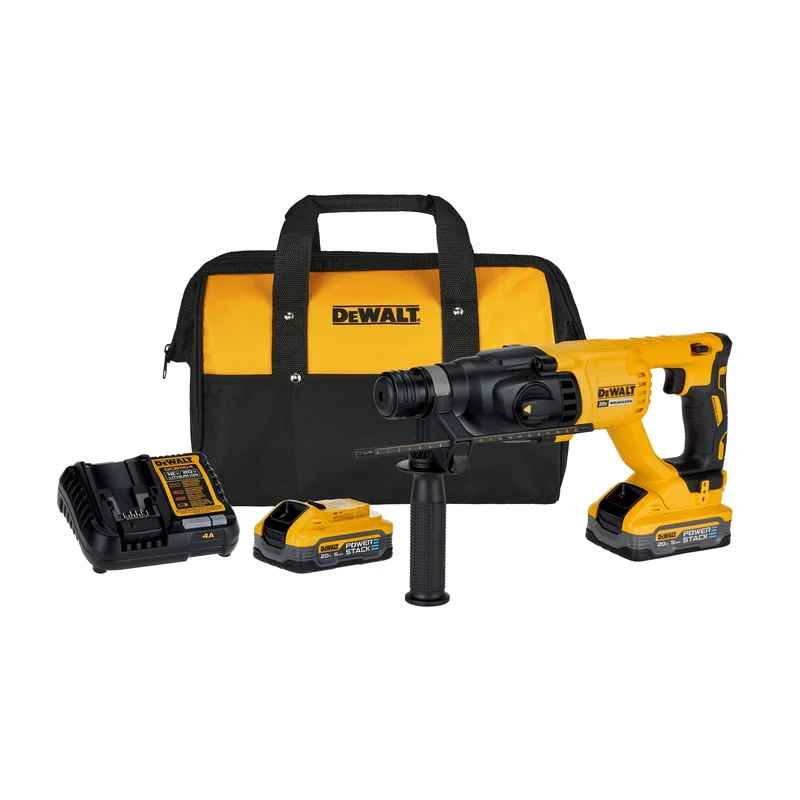 Rotary Hammer 1" SDS Plus 20V MAX W/2 Battery Power Stack 5.0AH Dewalt