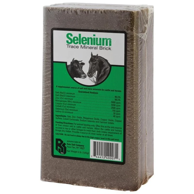 ROTO SALT SELENIUM TRACE MINERAL SALT BLOCK FOR LIVESTOCK SELENIUM