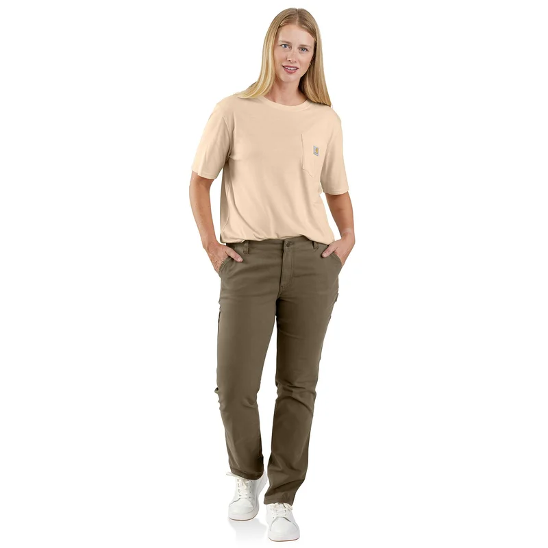 Rugged Flex Relaxed Fit Canvas Work Pant in Tarmac