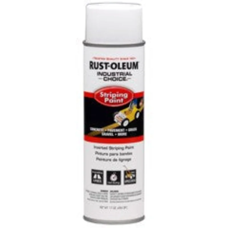 Rust-Oleum Industrial Choice S1600 System Inverted Striping Paint Spray White 17 oz. White