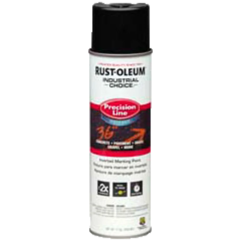 Rust-Oleum M1800 System Water-Based Precision Line Marking Paint 17 oz Black Black