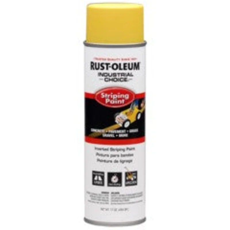 Rust-Oleum S1600 System Inverted Striping Paint 20 Oz Yellow Yellow