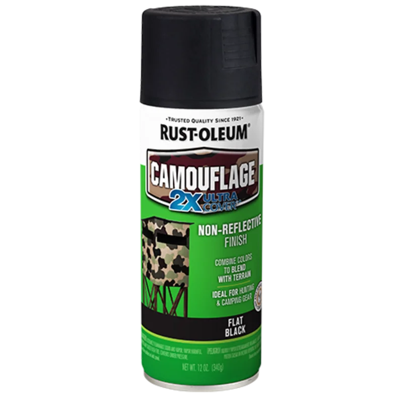 Rust-Oleum Specialty Camouflage 2X Spray Paint Flat Black