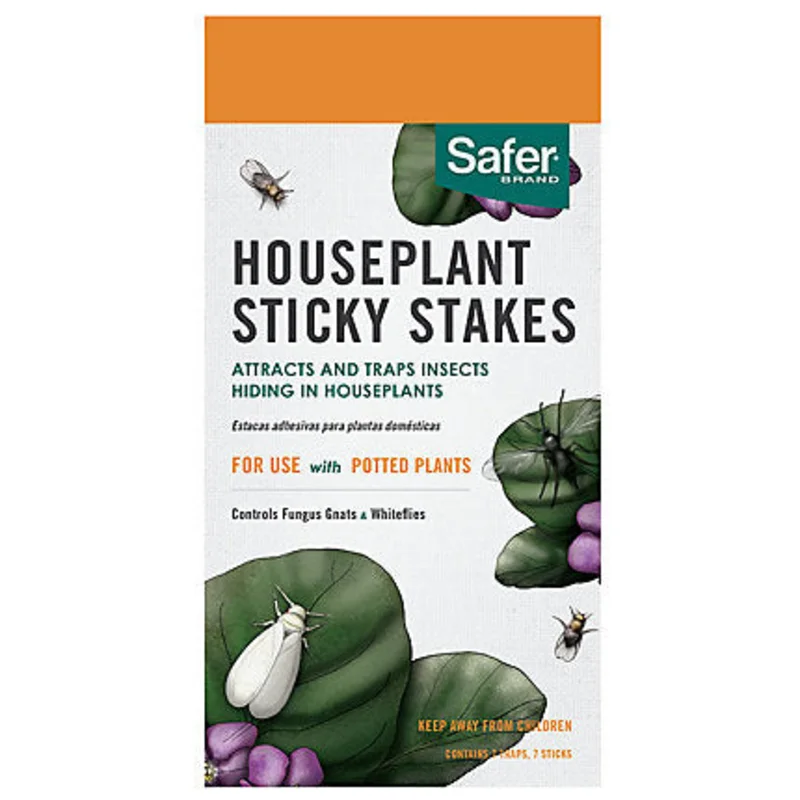 SAFER HOUSEPLANT STICKY STAKES - 7 STAKES