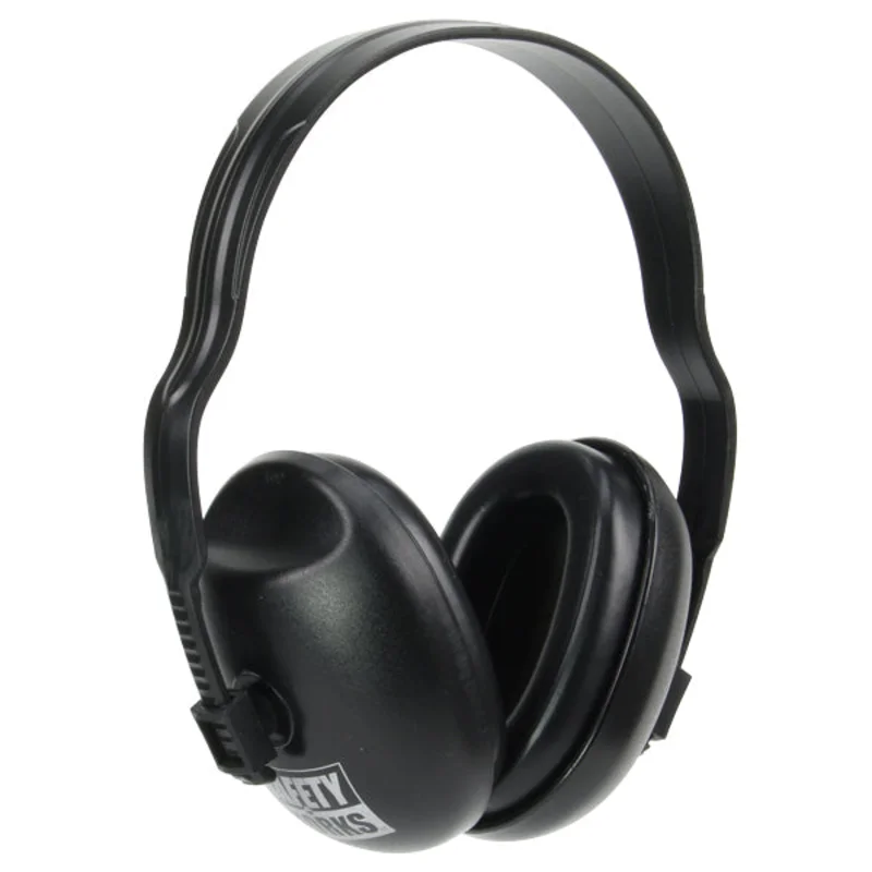 Safety Works Industrial Grade Ear Muffs Black