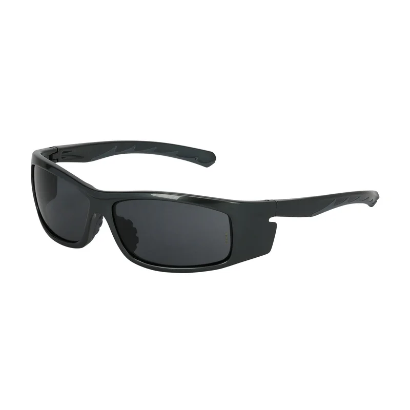 Safety Works Neuevo Wrap Safety Glasses with Gray Lens and Washable Anti-Fog Coating Black