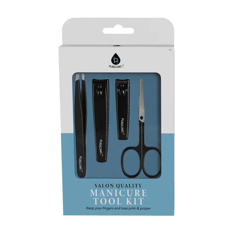 Salon Quality Manicure Tool Kit Black