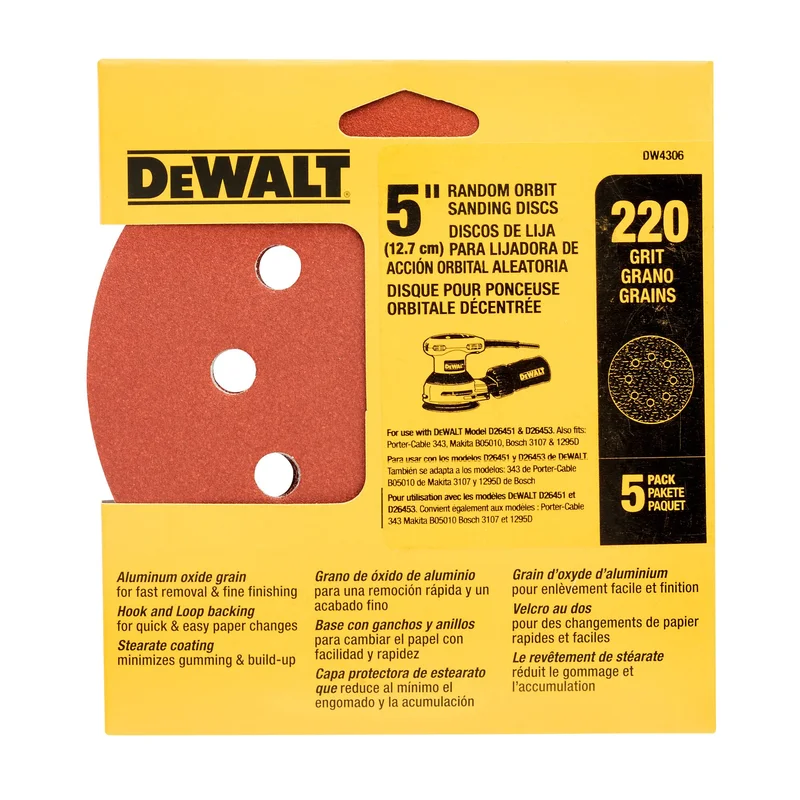 Sanding Disc 5" X 220G Dewalt