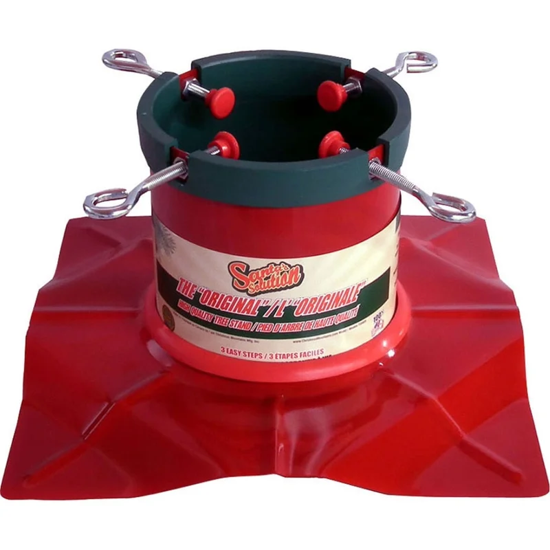 SANTAS SOLUTION ORIGINAL TREE STAND POP DISPLAY RED