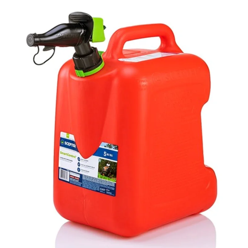 Scepter 5 Gallon Smartcontrol Gasoline Can With Rear Handle, Red Red