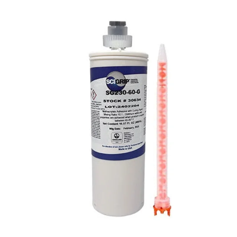 SciGrip SG230HV Non-Sag Toughened 60 min Gray 490ml 10:1 MMA Adhesive for Large Gap Filling and Large Structures