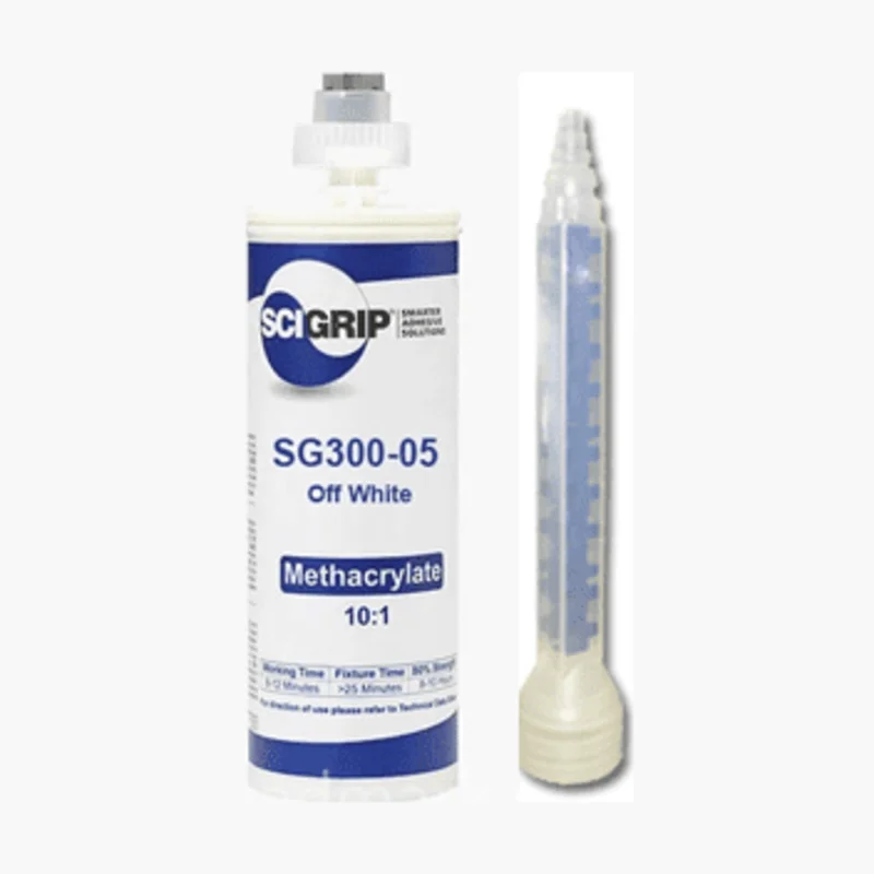 SciGrip SG300-OW-5 Off-White 5-Minute High Strength Toughened in 50ml or 490ml 10:1 MMA Methacrylate Adhesive
