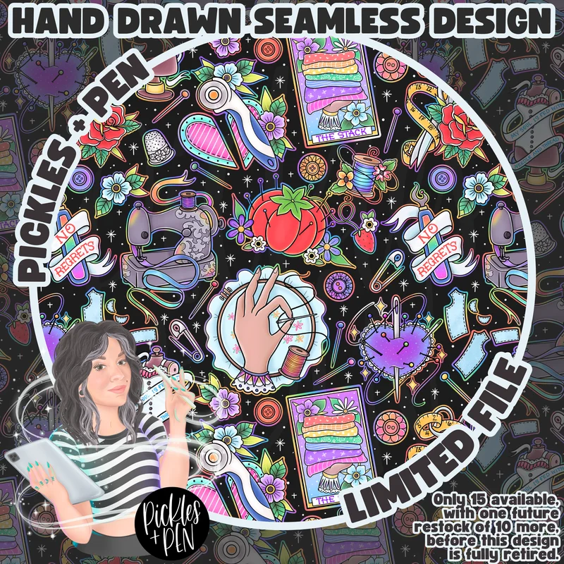 SEAMSTRESS Tattoo Flash Career Series SMLSS [LIMITED]