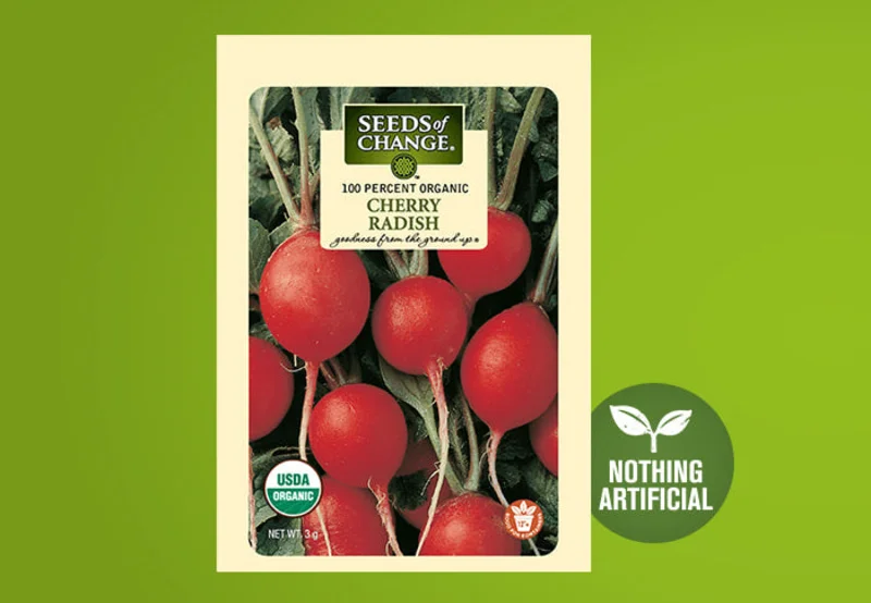 SEEDS OF CHANGE ORGANIC CHERRY BELLE RADISH SEEDS