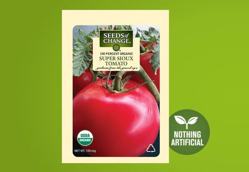 SEEDS OF CHANGE ORGANIC SUPER SIOUX TOMATO SEEDS