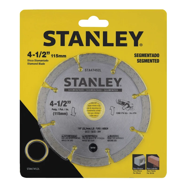 Segmented Diamond Blade 4-1/2" Stanley