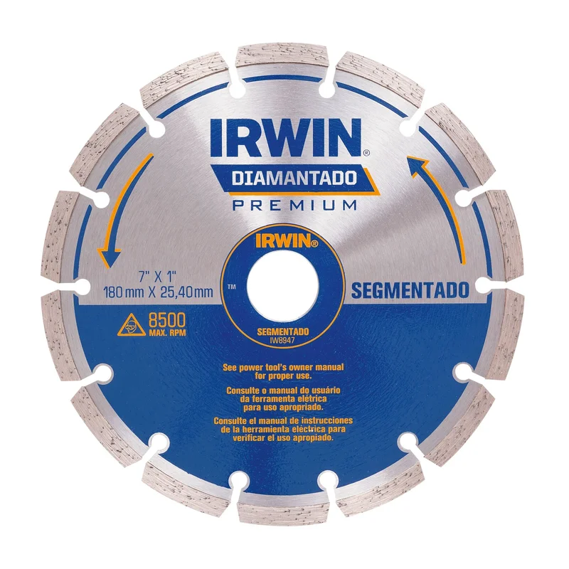 Segmented Diamond Blade Wet/Dry 7" Irwin