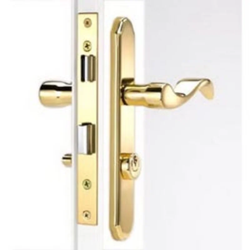 Serenade Mortise Storm Door Lever, Polished Brass