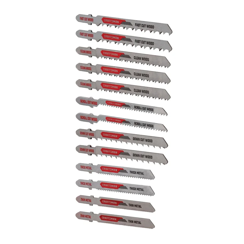 Set 13 PC T-Shank Jig Saw Blade Case Craftsman