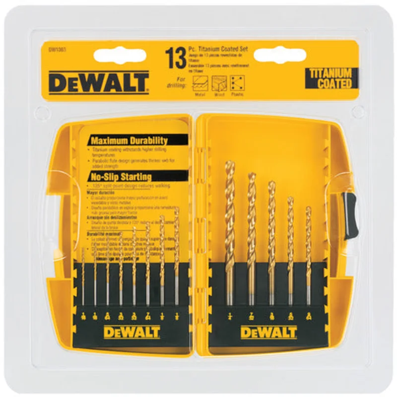 Set 13 PCS. Titanium Drill Bit Dewalt