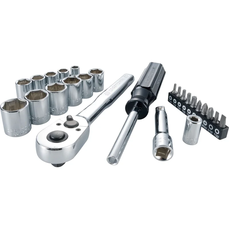 Set 24 PC. 3/8" Metric Mechanic Tool Craftsman