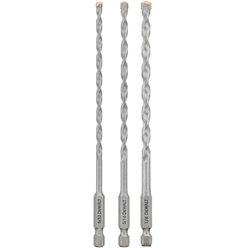 Set 3 PC. 1/4" Masonry Drill Bit Dewalt
