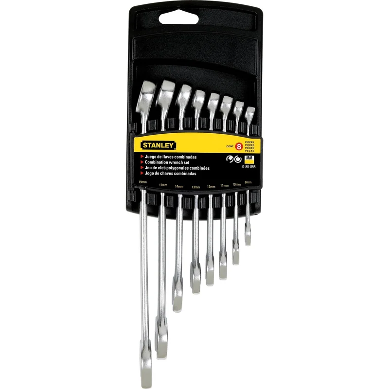 Set 8 PCS. Metric Combination Wrench Stanley