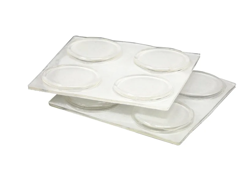 Shepherd Hardware 3/4-Inch SurfaceGard Clear Adhesive Bumper Pads, 8-Count
