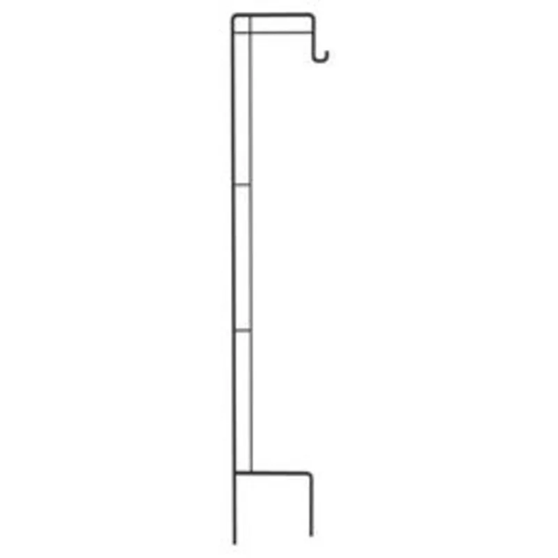 Shepherds Hook, Black, Square Steel, 84-In.