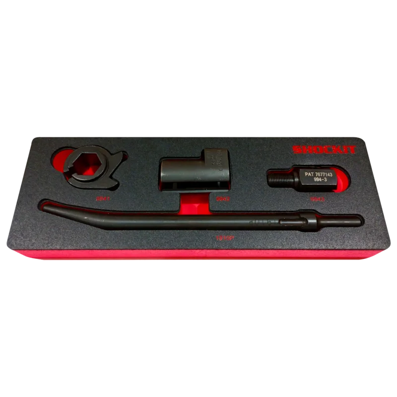 SHOCKIT O2 NOx  Sensor Removal Kit Open End Wrench Sockets with EVA Foam Tray Option, For Frozen Stuck Sensors -LT994