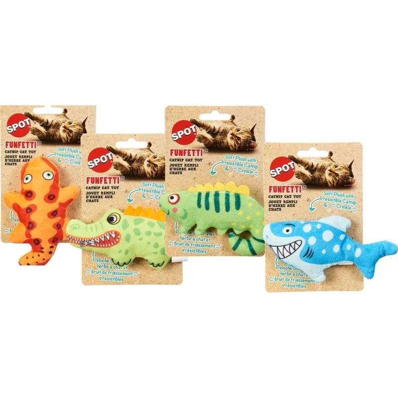 SPOT FUNFETTI TOY W/CATNIP ASSORTED