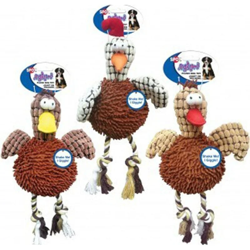SPOT GIGGLER PLUSH CHICKEN ASSORTED
