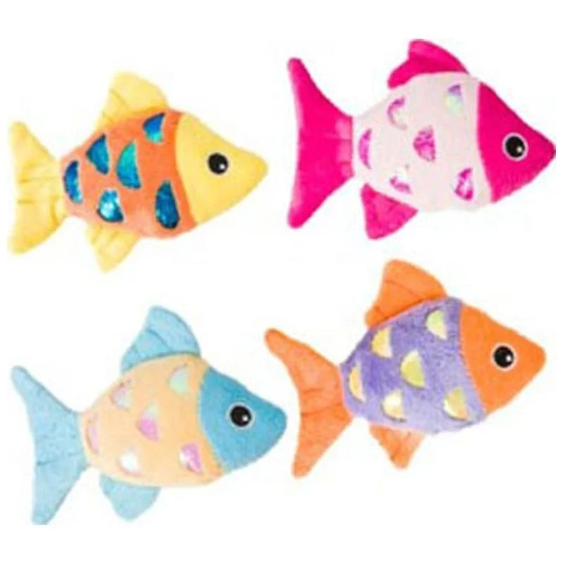 SPOT SHIMMER GLIMMER FISH W/CATNIP ASSORTED
