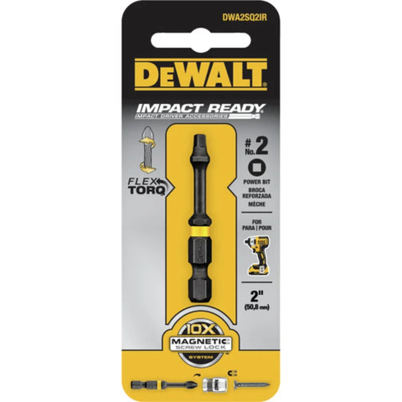 SQUARE #2 X 2" IMPACT READY DEWALT