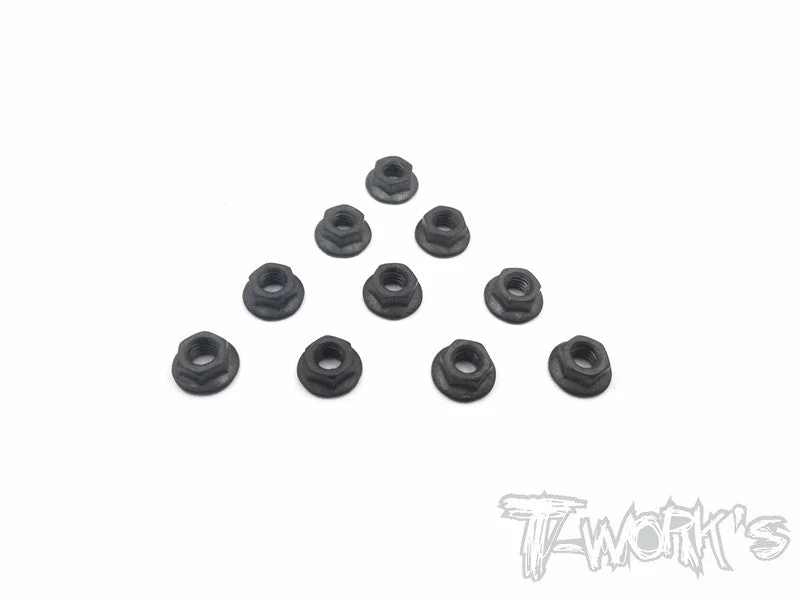 SS-4SN Serrated M4 Wheel Nuts ( 10pcs.