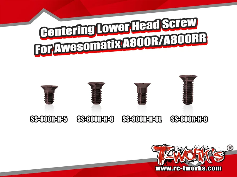 SS-800R-H Centering Lower Head Screw ( For Awesomatix A800R/A800RR ) 10pcs.