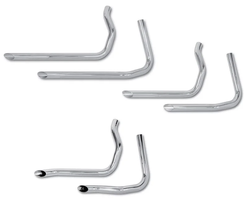 Staggered Dual Drag Pipes For 1936 - 1947 Knuckleheads