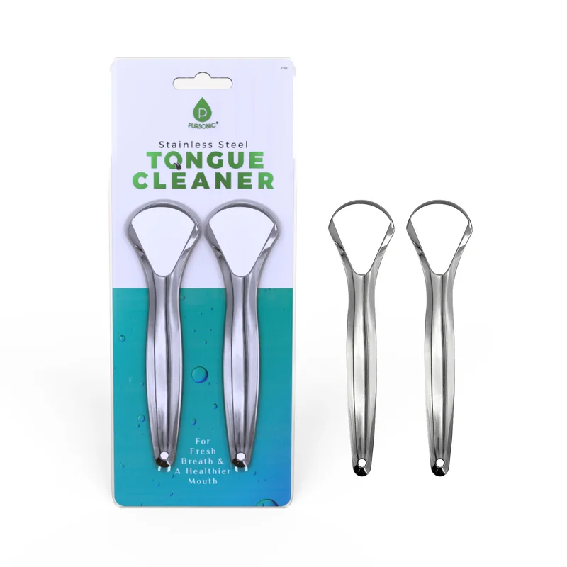 Stainless Steel Tongue Cleaner  2 Pack