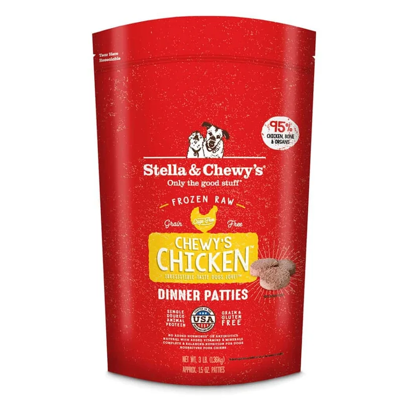 Stella & Chewy's Chewys Chicken Frozen Raw Patties Dog Food