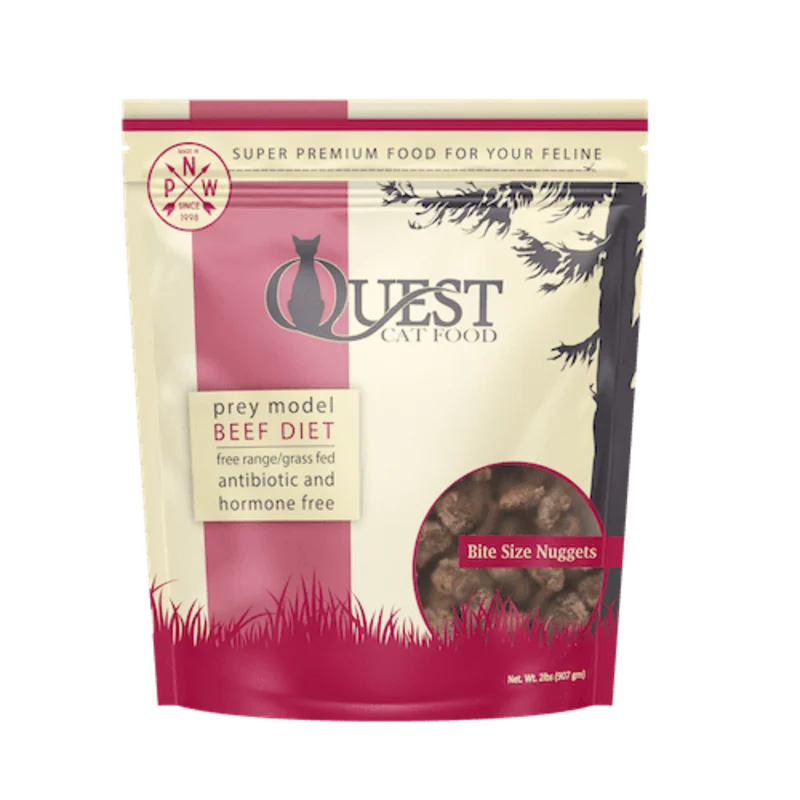 Steve's Real Food Quest Frozen Beef Diet Cat Food