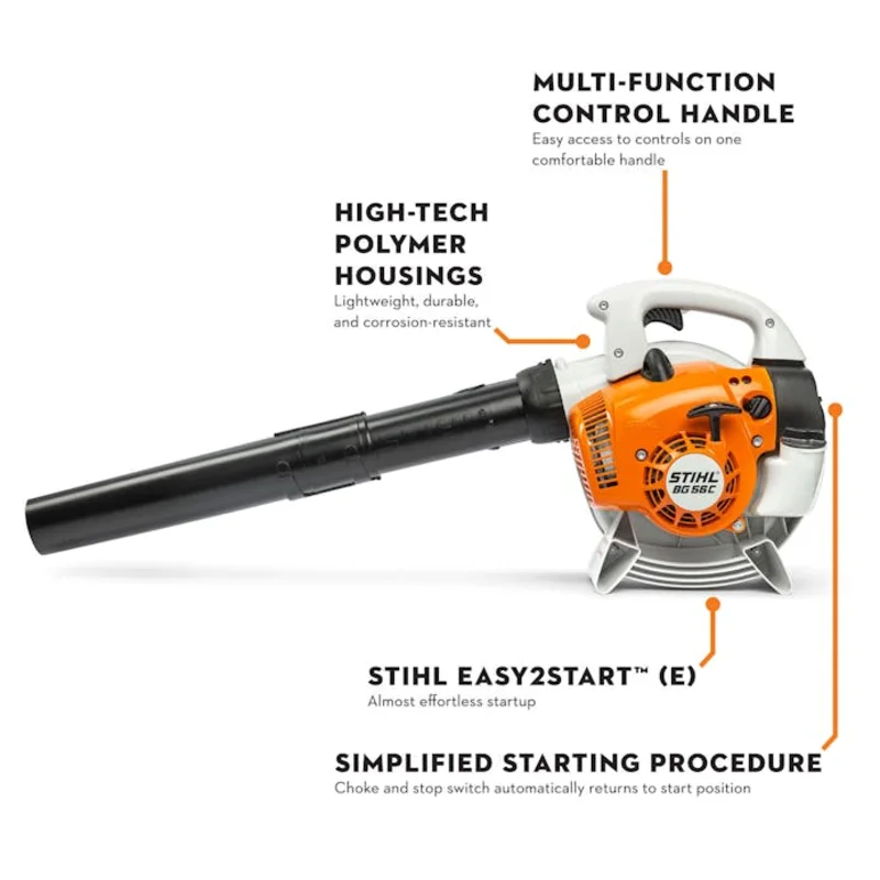 STIHL BG56CE Handheld Blower | 27.2cc Engine | 13Newtons Blowing Force
