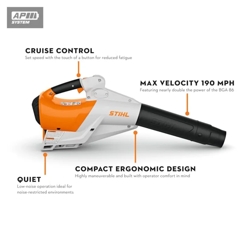 STIHL BGA 250  AP System Handheld Blower | HighOutput Battery Power