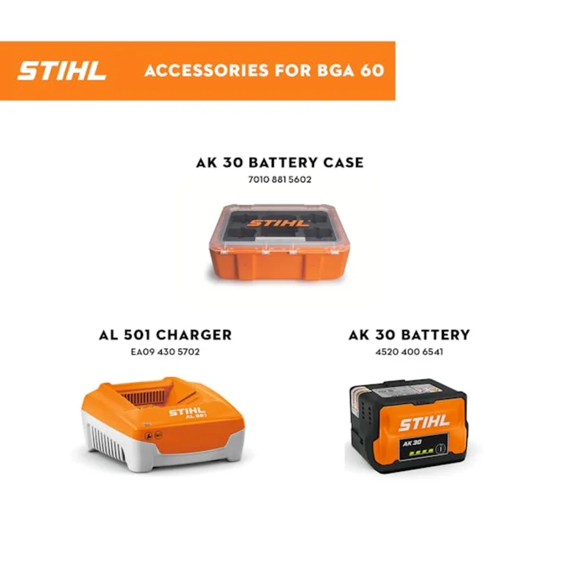 STIHL BGA 60  AK System Handheld Blower Kit | Battery & Charger Included