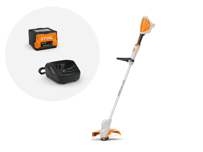 STIHL FSA 57 Battery String Trimmer | AK System (Set w/ AK 10 Battery & AL 101 Charger)