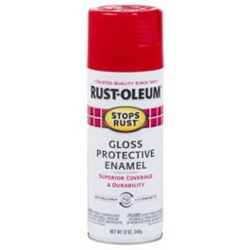 Stops Rust Enamel Spray Paint, Gloss Poppy Pink, 12-oz.
