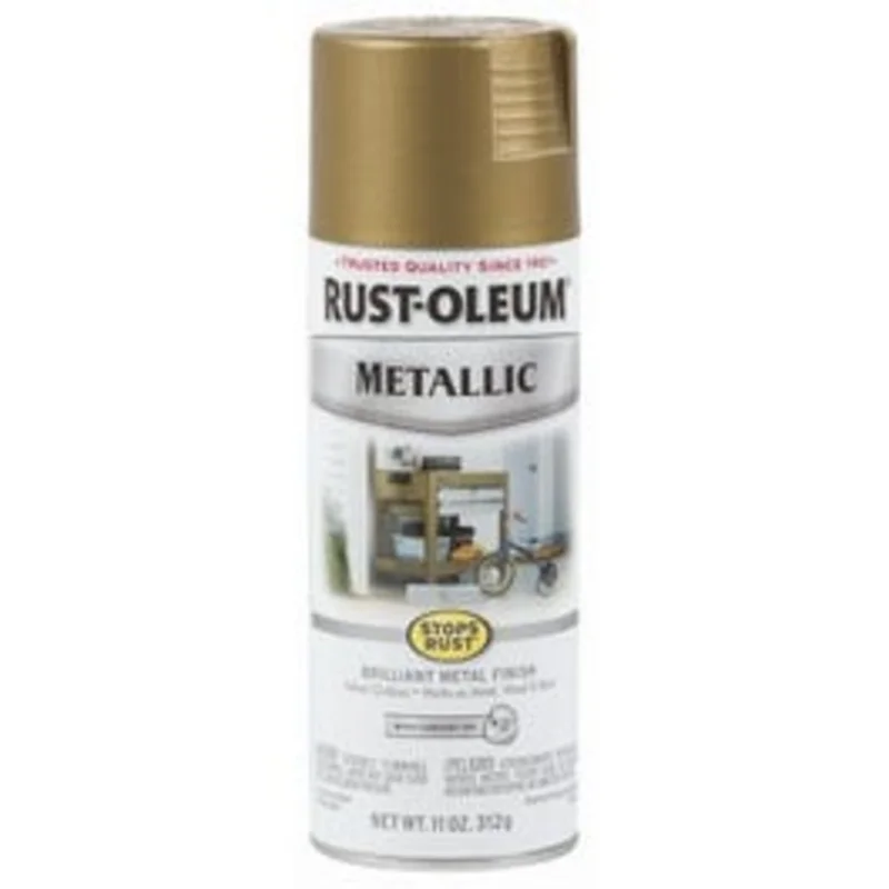 Stops Rust Metallic Spray Paint, Champagne Bronze, 11-oz.