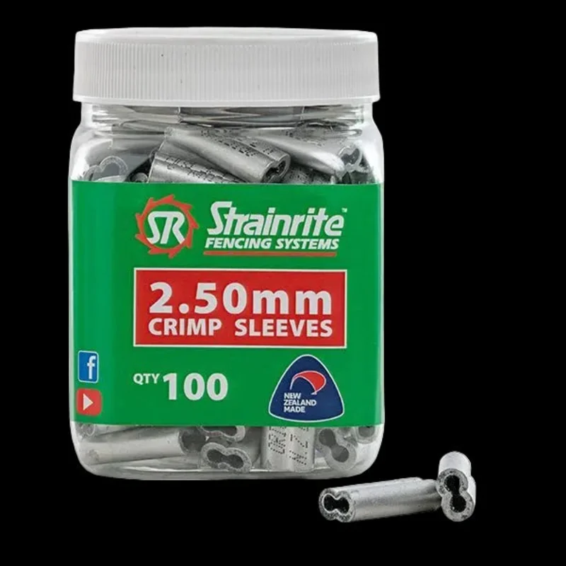 Strainrite Crimp Sleeves 12.5 Gauge, 100-Pack