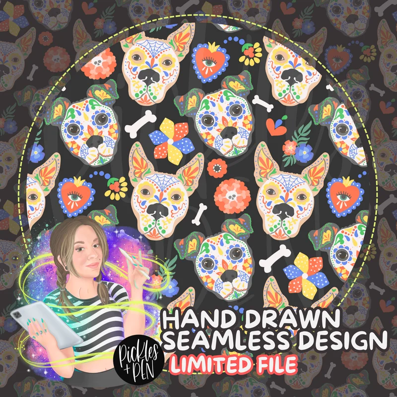 Sugar Skull Pitties SMLSS [LIMITED] DARK Sugar Skull Pitties