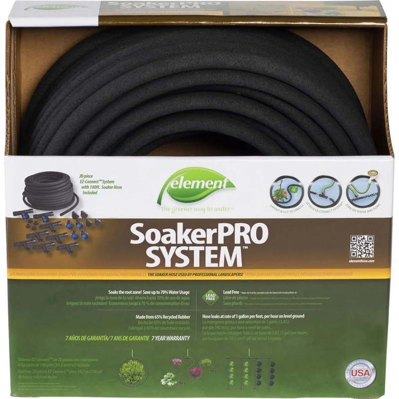 SWAN ELEMENT SOAKERPRO HOSE SYSTEM KIT BLACK