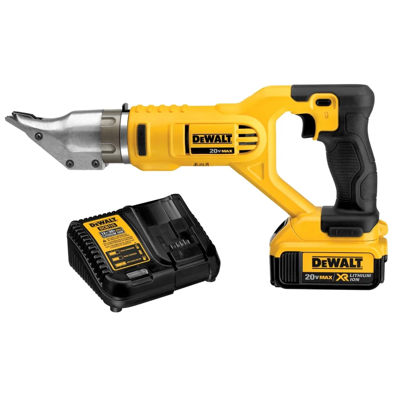 Swivel Head Double Cut Shear Kit 18 Ga. 20V W/2 Battery Dewalt